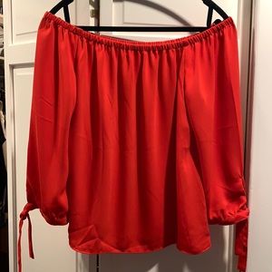 J. Crew flown off the shoulder top